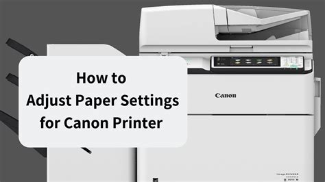 canon printer paper settings.